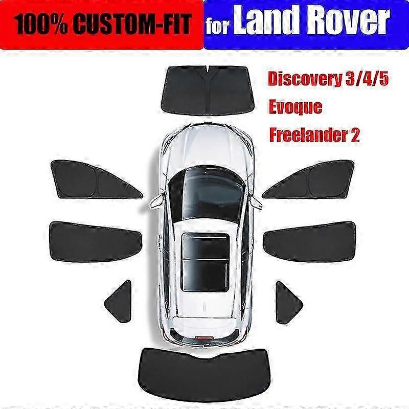 Be suitable for Exquisite For Land Rover Discovery 3 4 5 Evoque Sunshade Car Front Rear Side Window Sun Shade Skylight Blind Privacy Windshield Sunscr