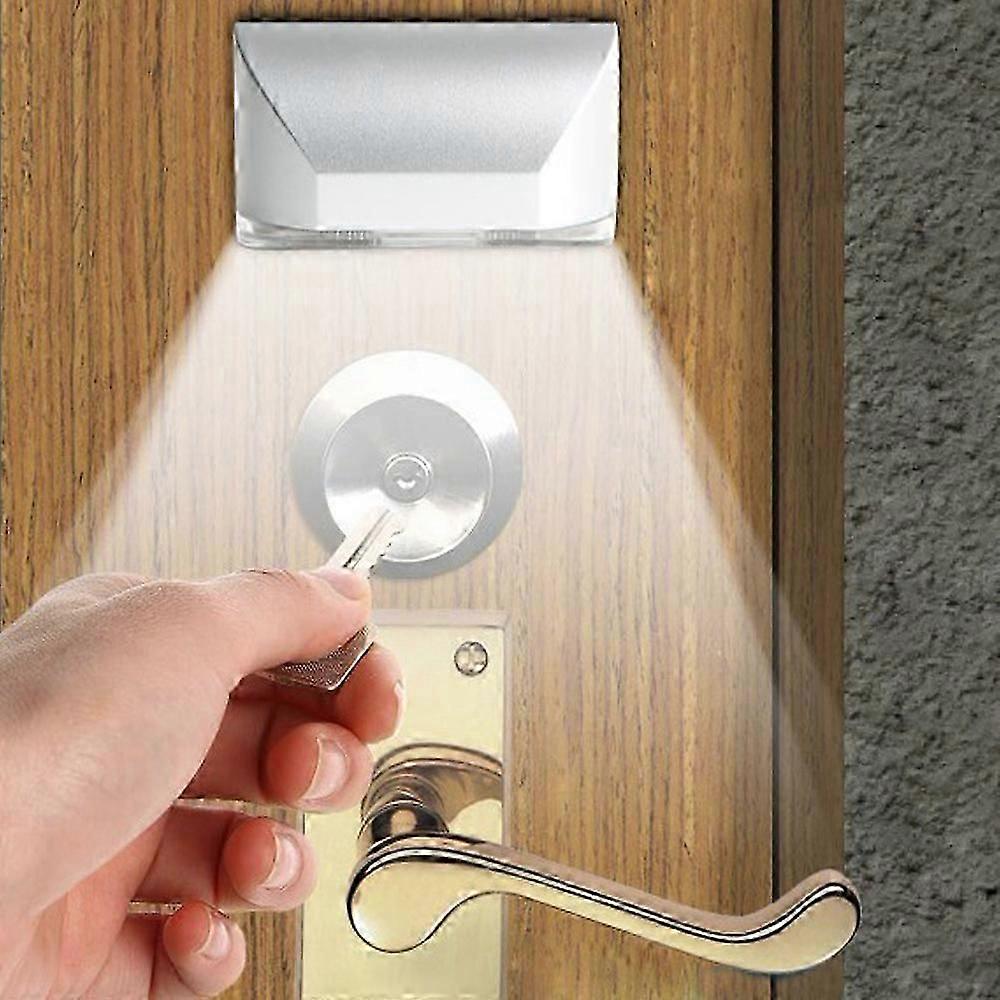 einzigartiges 1-teiliges LED-Smart-Türschloss-Sensor-Lichtsteuerung Infrarot-Körpersensor-Licht Toilettenlichtschrank Geschenklicht