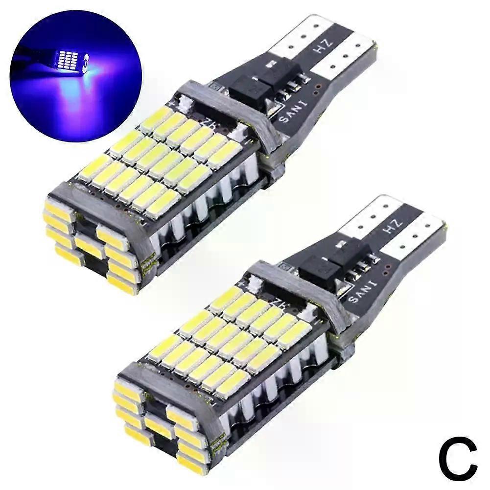 Apply Car Signal Light T15 W16W LED Bulb T10 W5W 4014 LED Lights No Error High Power White Reverse Back Parking Lamps RED Blue Green