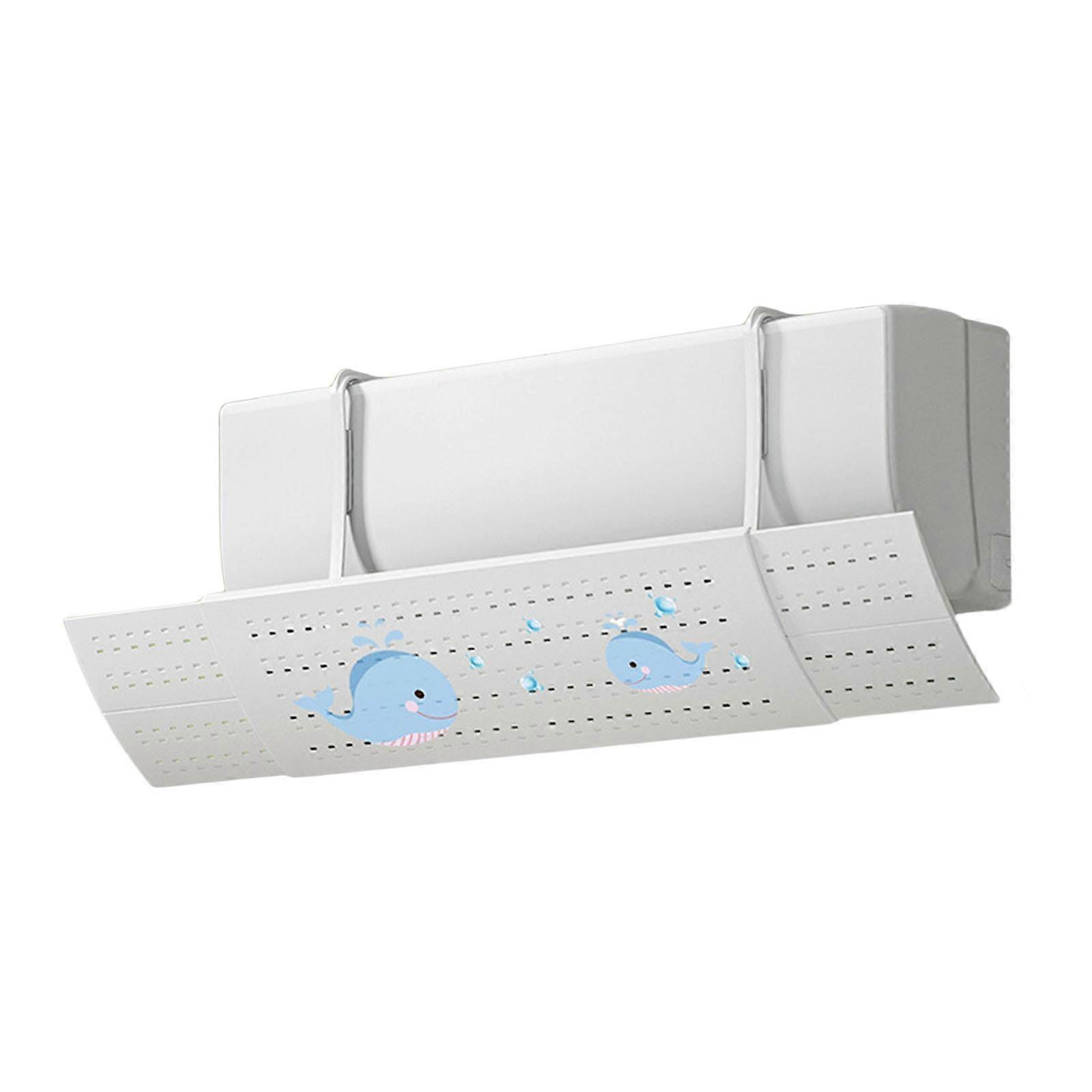Plastic 16.5x52cm Adjustable Air Conditioning Windshield Baffle Wind Deflector Airflows Shield Plastic Texture for Daily