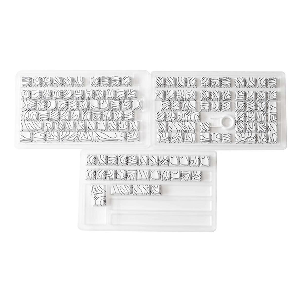131 Keys PBT Keycaps Set Thermally Sublimated Side Engraved  parent Keycaps for Gaming Keyboard 