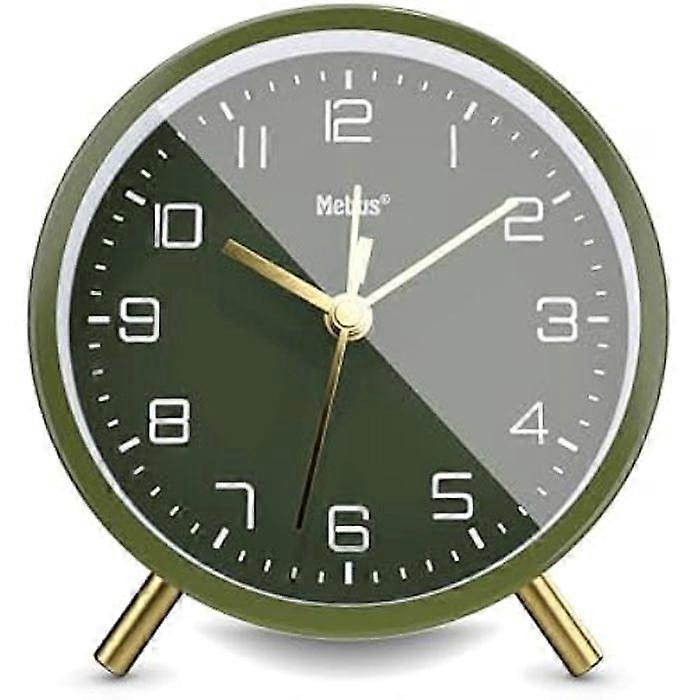 Wecker - MEBUS 56972 - Leise - Schlummerfunktion - Grünes Lichtrad