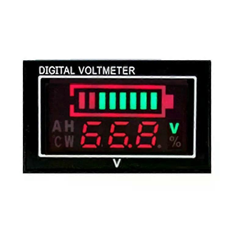 Car Voltmeter-Waterproof DC Digital Display,Battery Percentage Monitor