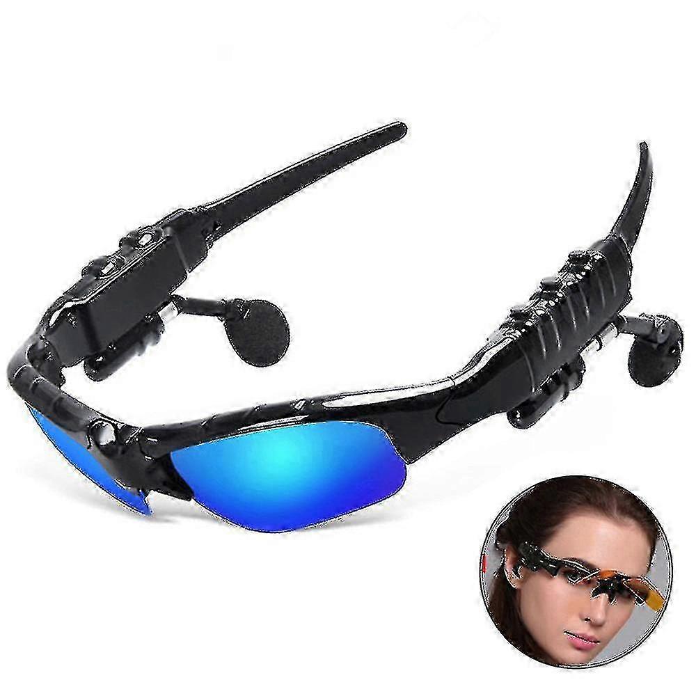 Wireless Bluetooth Sunglasses With Headphones Polarized Music Sunglasses Built-in Mic For Outdoor Cycling Running Driving Fishing
