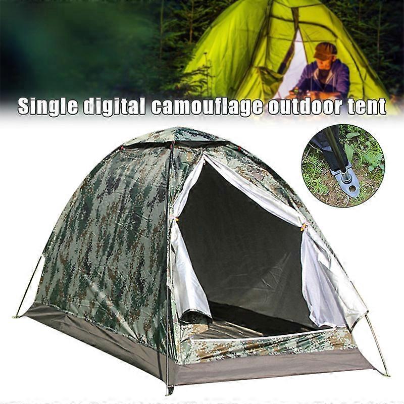 200x100x100xm Tent , Portable Single Camouflage Camping Tent Outdoor Travel Fishing Hiking