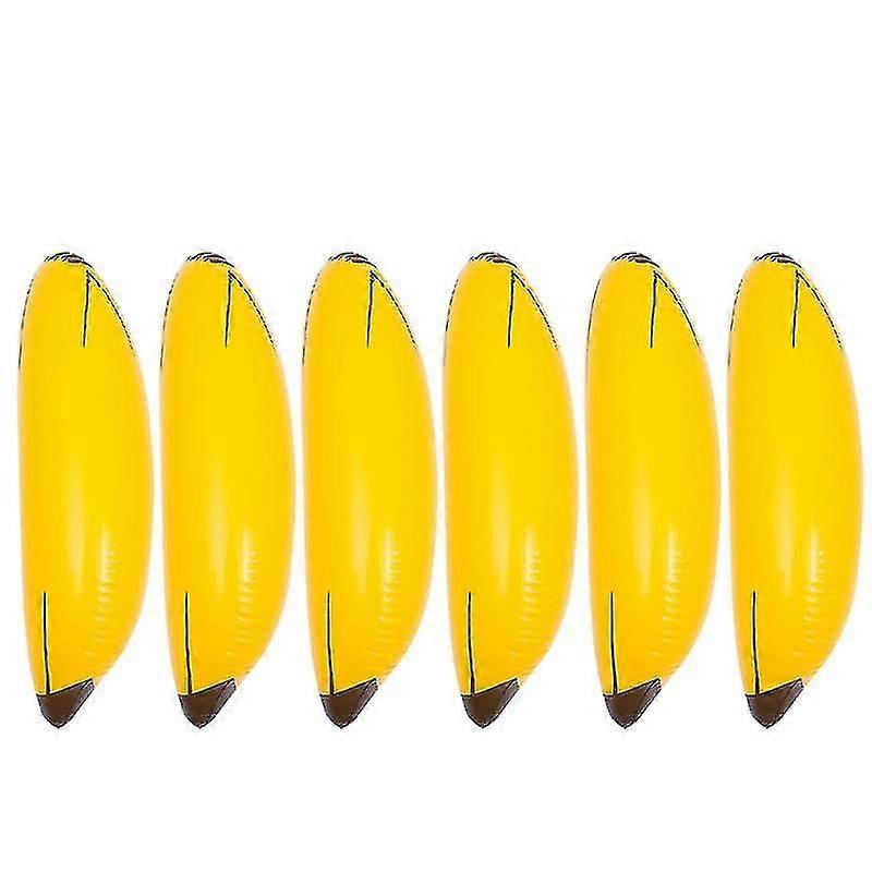 6 stks Pvc Opblaasbare Banaan Toy-hao