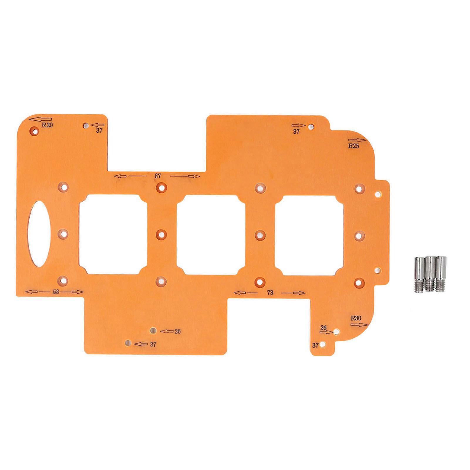 Round Radius Template 3 in 1 Multifunctional Engineering Plastic Woodworking Router Corner Jig