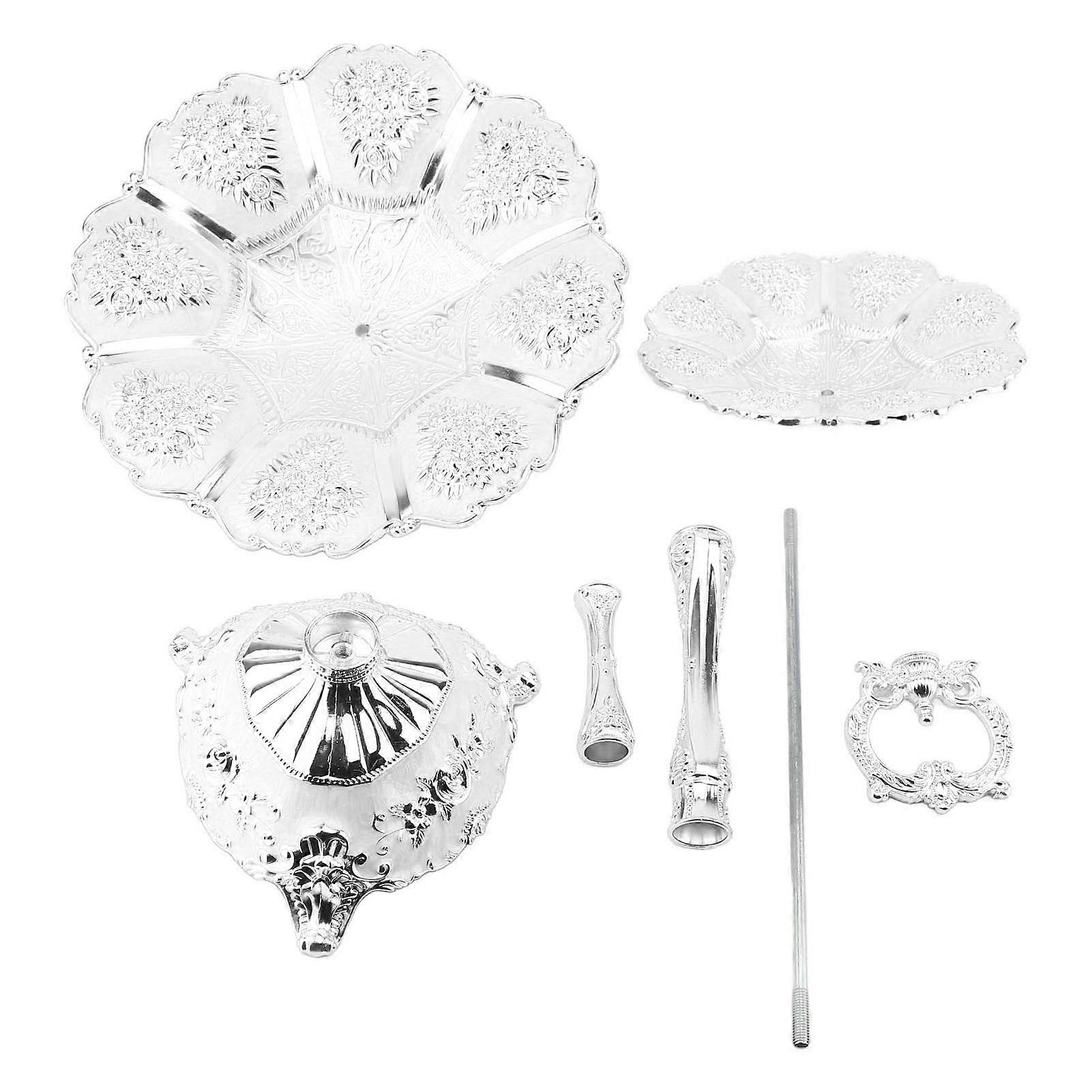 Cup Cake Tower Stand 2 Tier Alloy Elegant Tiered Cake Display Holder Serving Tray