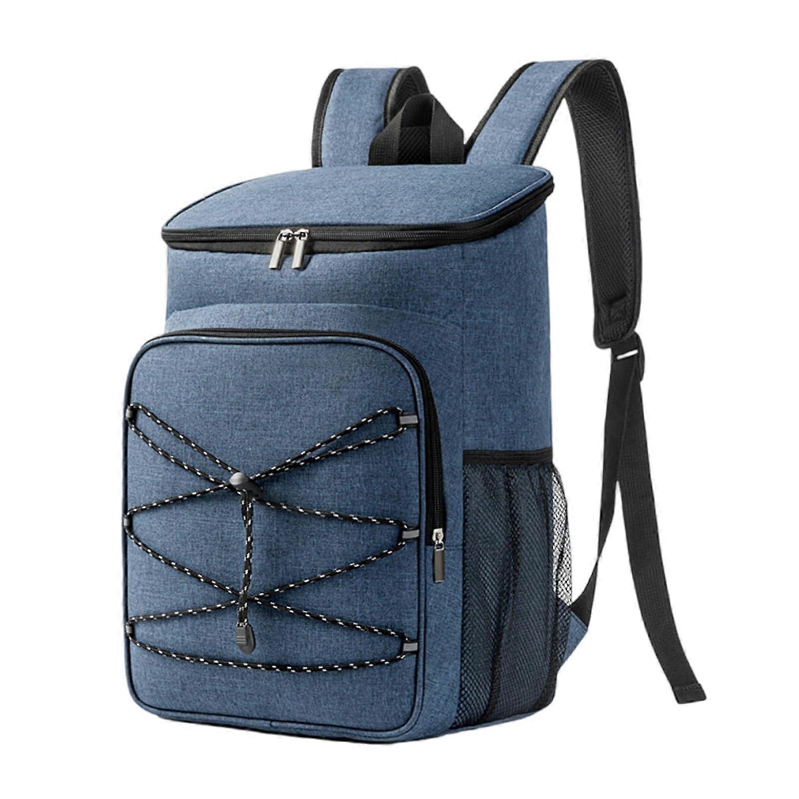 Waterproofs Insulated Coolers Backpack LeakProof Soft Coolers Bag For Food Delivery Camping Picnics Daily Use Navy Blue