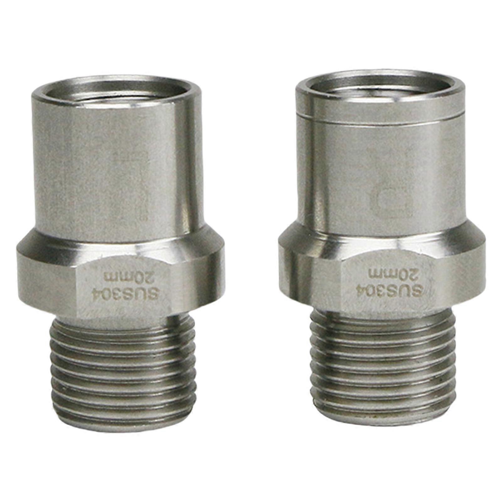 2pack Durability Bike Pedals Thread Adapters Reliability Pedals Thread Converter for Easy Conversion