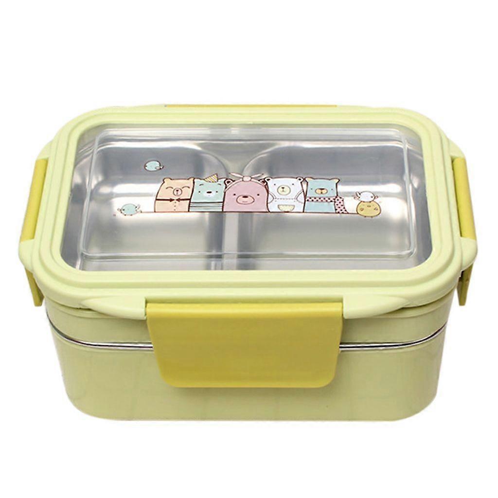 Stainless Steel Insulated Lunch Box Bento Box Single Layer or Double Layers Suitable for Students and Office Workers Leak Proof Rectangle Food Contain