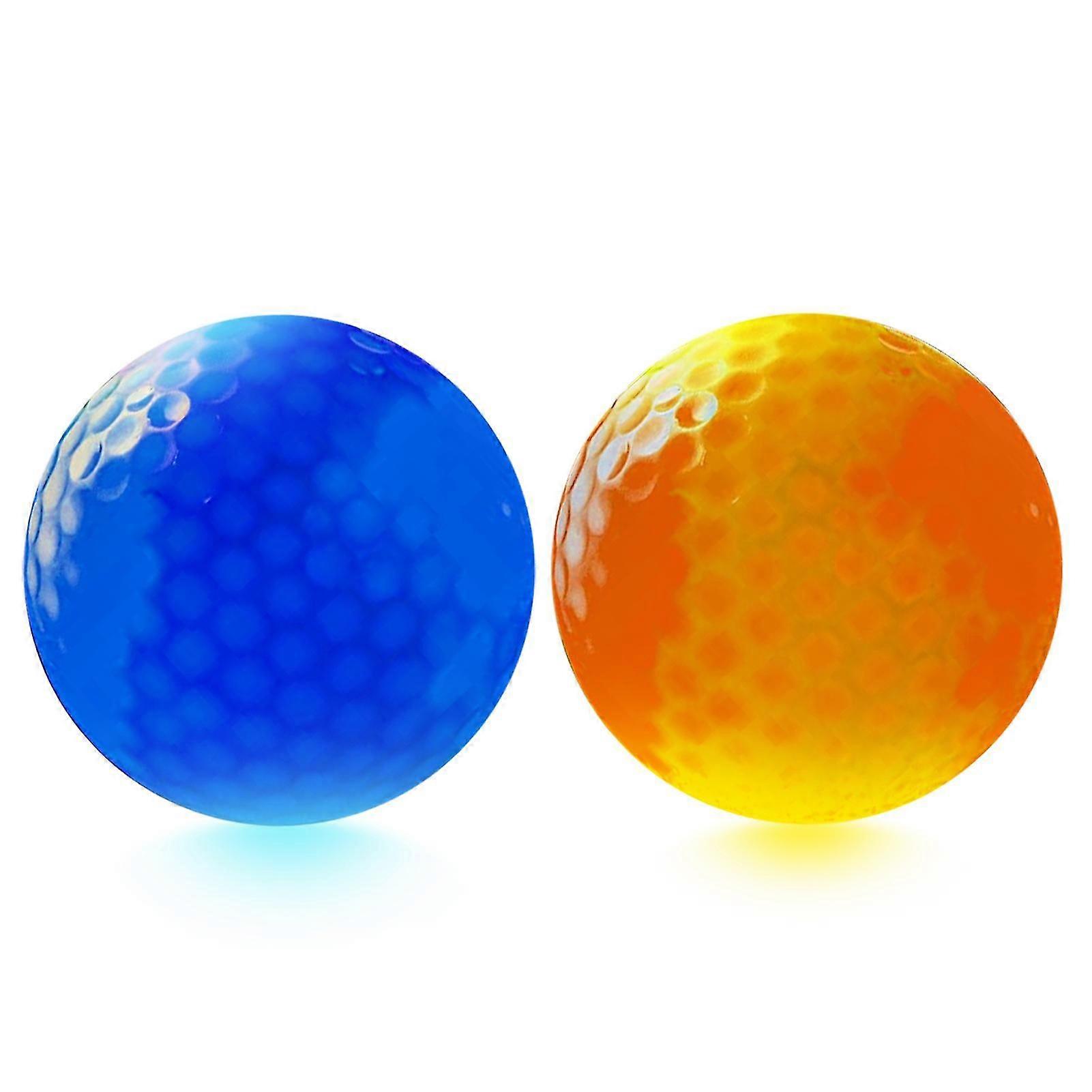 2stk Led glødende golfbolde Nat led golfbolde Lysende golfbolde