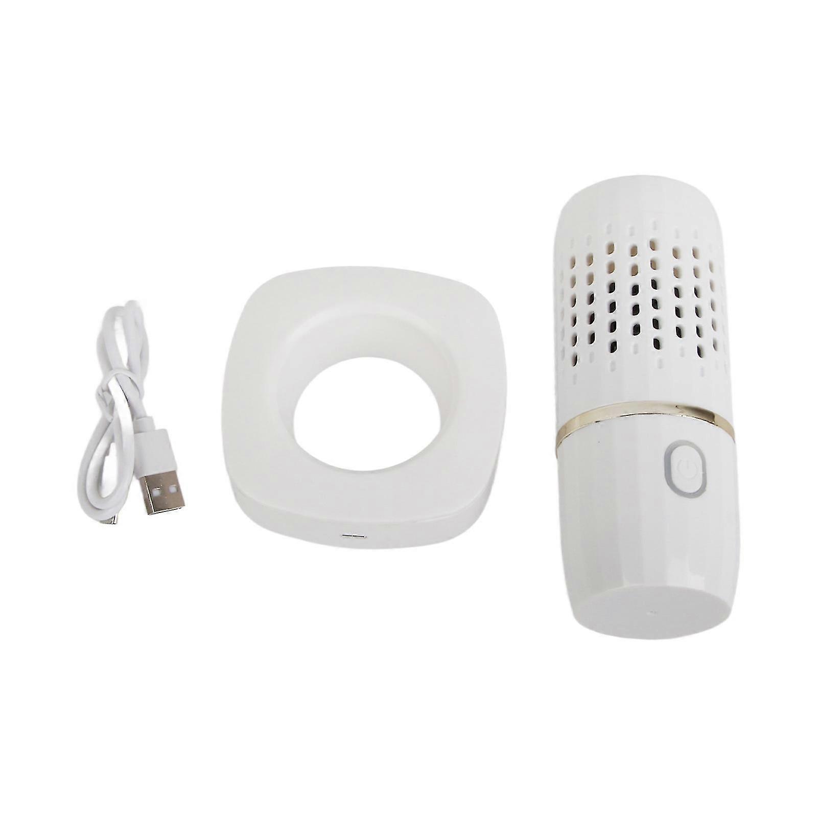 Vegetable Washing Machine Multifunction Wireless USB Charging Auto Capsule Fruit Purifier for Kitchen White