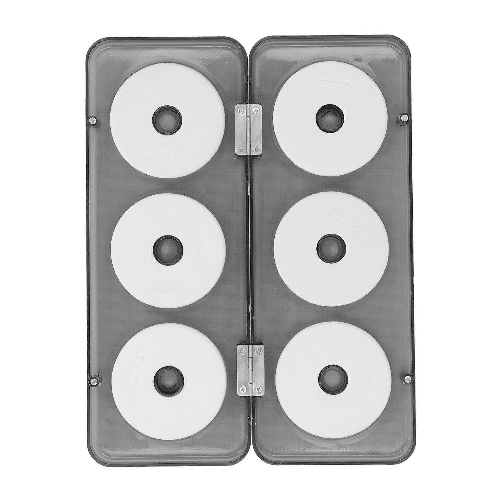 ABS Fishing Tackle Box Portable - Foam Lined Storage Box Holds 6 Spools,  Keeps Fishing Line Organized & Tangle-Free Fishing Line Spool Case