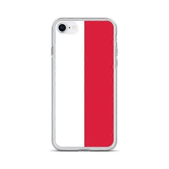 Phone case - PIXELFORMA - Poland Flag - Compatible with iPhone SE - Flexible - Shockproof