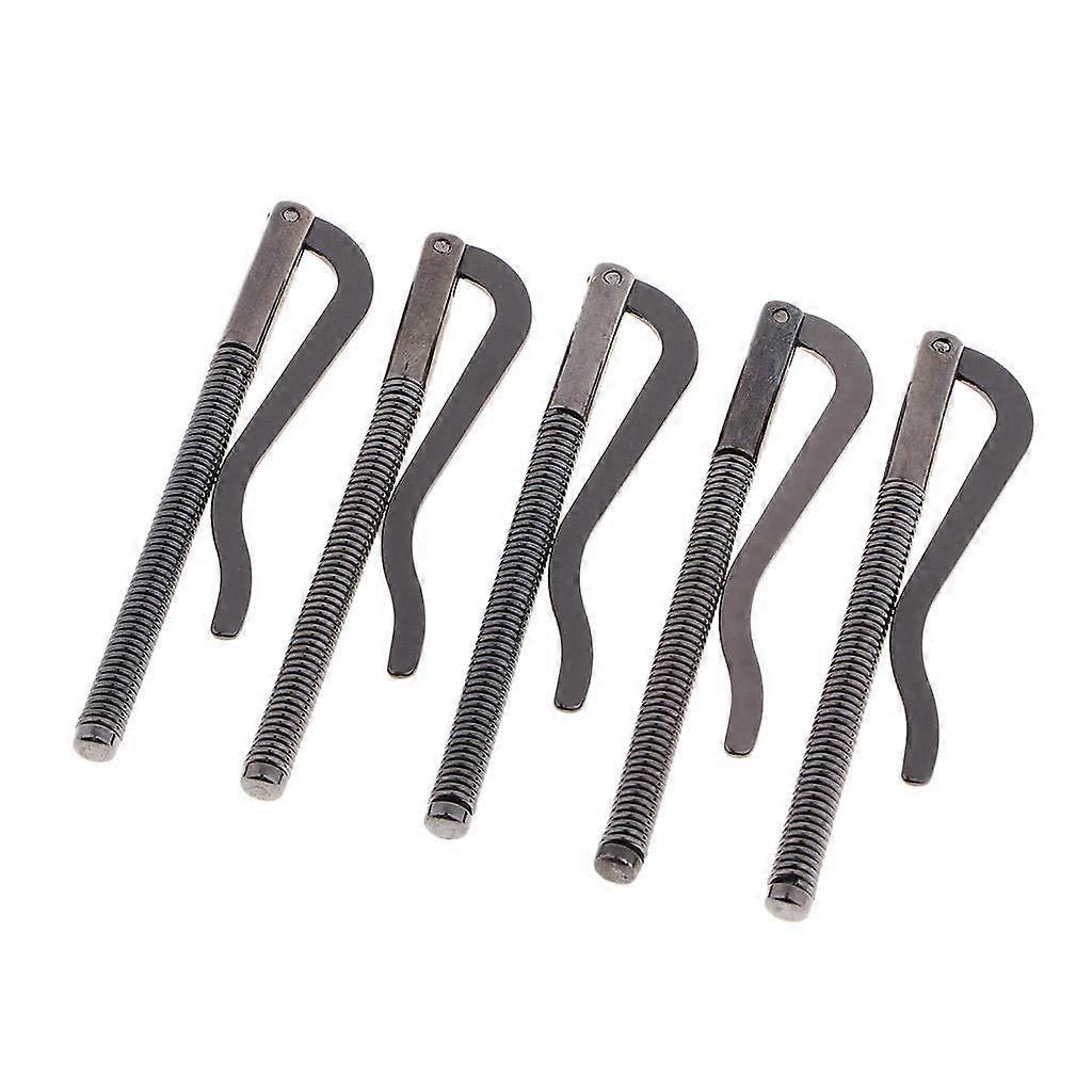 Alloy Money Clip Bar Set of 5 | Spring Post Clips for Leathercraft Wallets and Cards | 03 Model, Durable Metal Design
