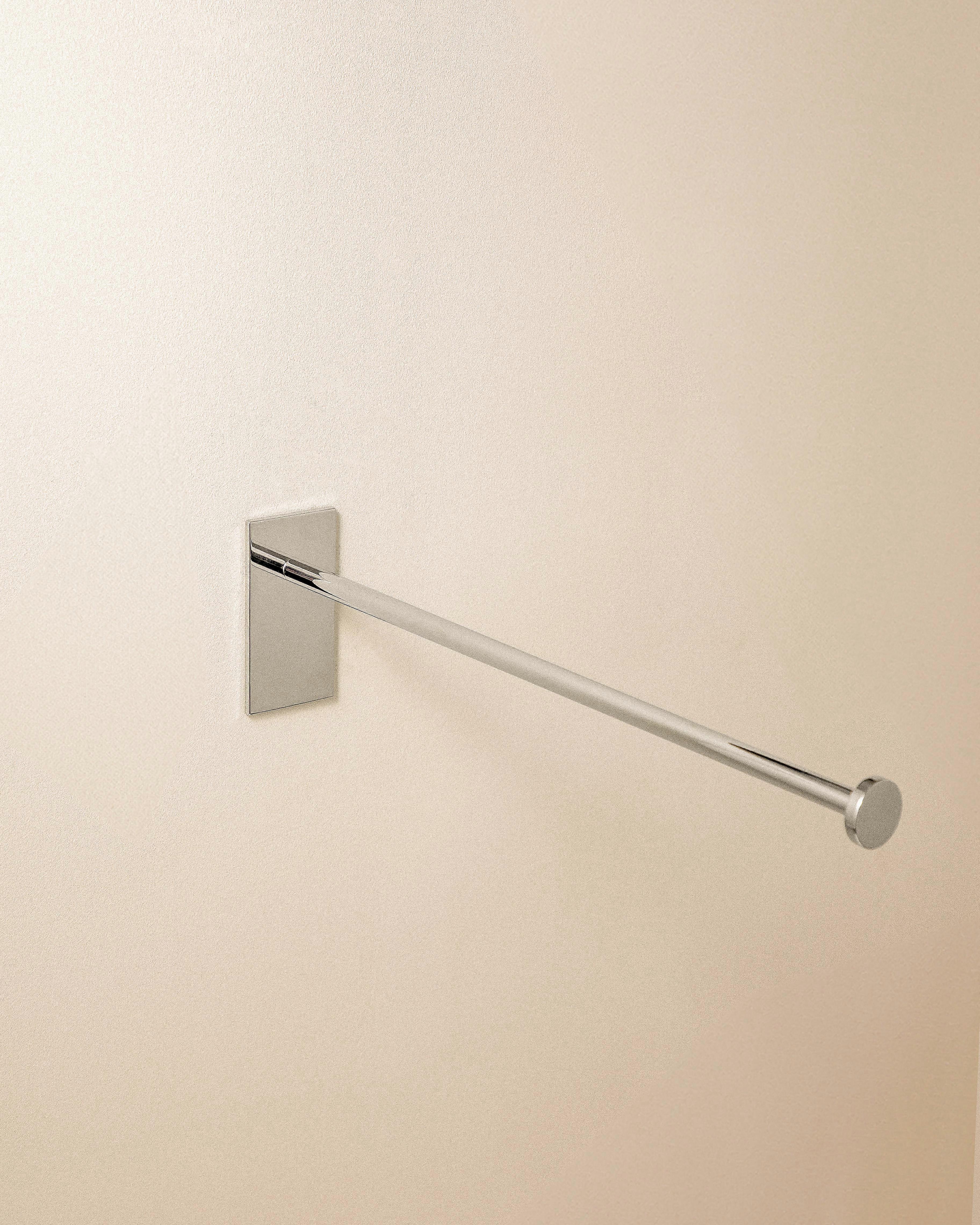 COSMIC Single Arm Towel Rail, 30cm, Self-adhesive, Chrome, Stick Collection