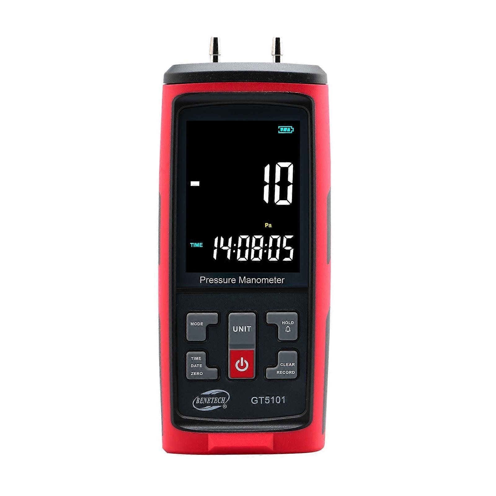 BENETECH GT5101 Differenzdruckmessgerät mit LCD-Display