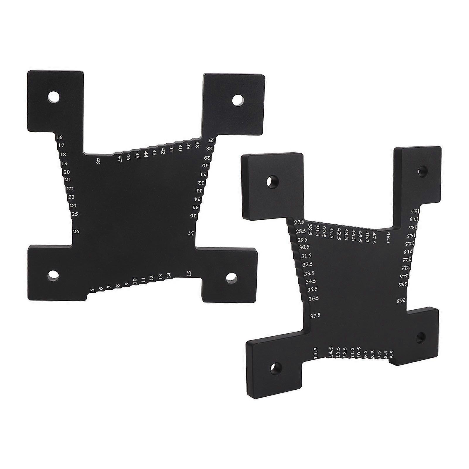 2025 Latest Model 2Pcs Height Gauge Aluminum Alloy Metric Scale Cutting Depth