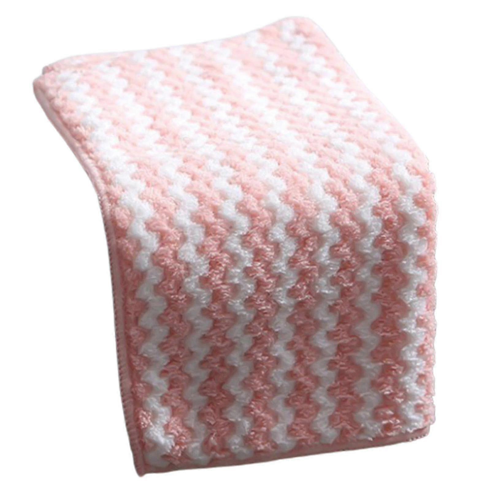 5 Pcs Microfibre Nettoyage Chiffon Super Absorbant Corail Polaire Tissu Éponge à Récurer Serviette