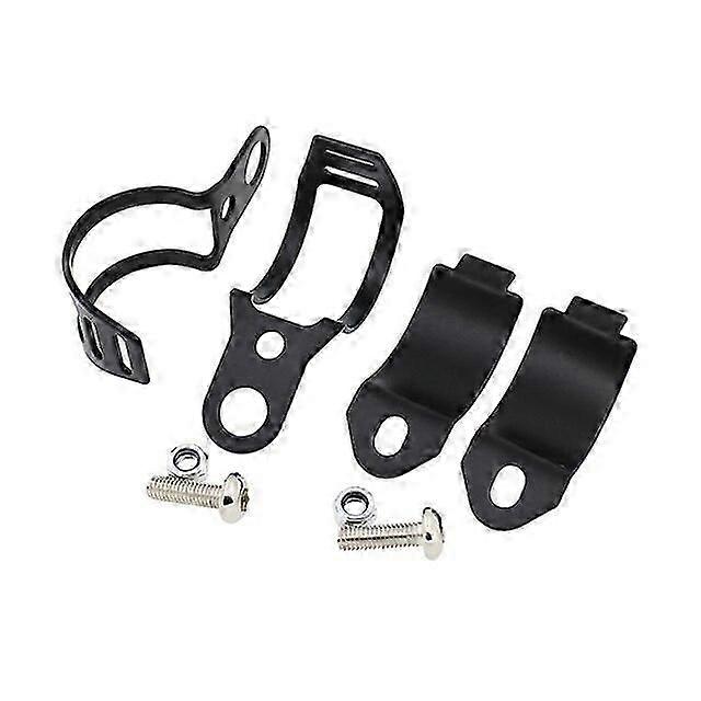 New 2pcs Silver/black 30-45mm Front Fork Metal Universal Motorcycle Turn Indicator Light Holder Mount Bracket