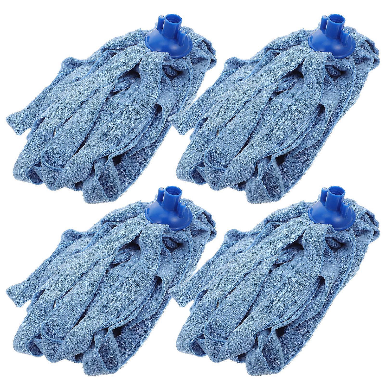 4db kék mikroszálas felmosófej csere fa-, csempe- és márványpadlókhoz – nedvszívó utántöltők a kiömlött folyadékok tisztításához és a felületvédelemhez