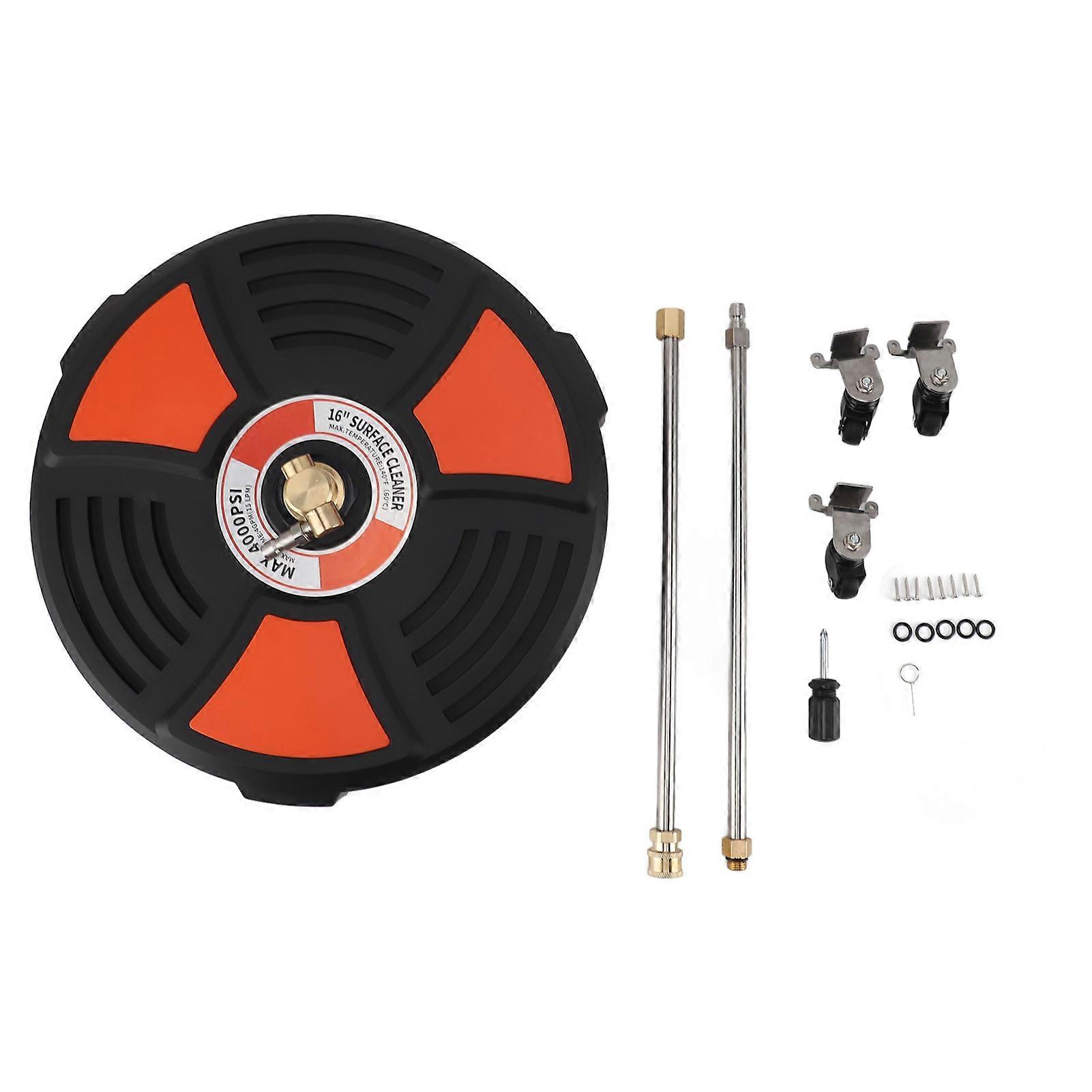 Nettoyeur de surface haute pression 16 pouces 4000 PSI avec connecteur rapide 1/4 po