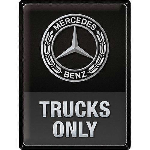 Nostalgic-Art Large Sign Mercedes-Benz - Trucks Only