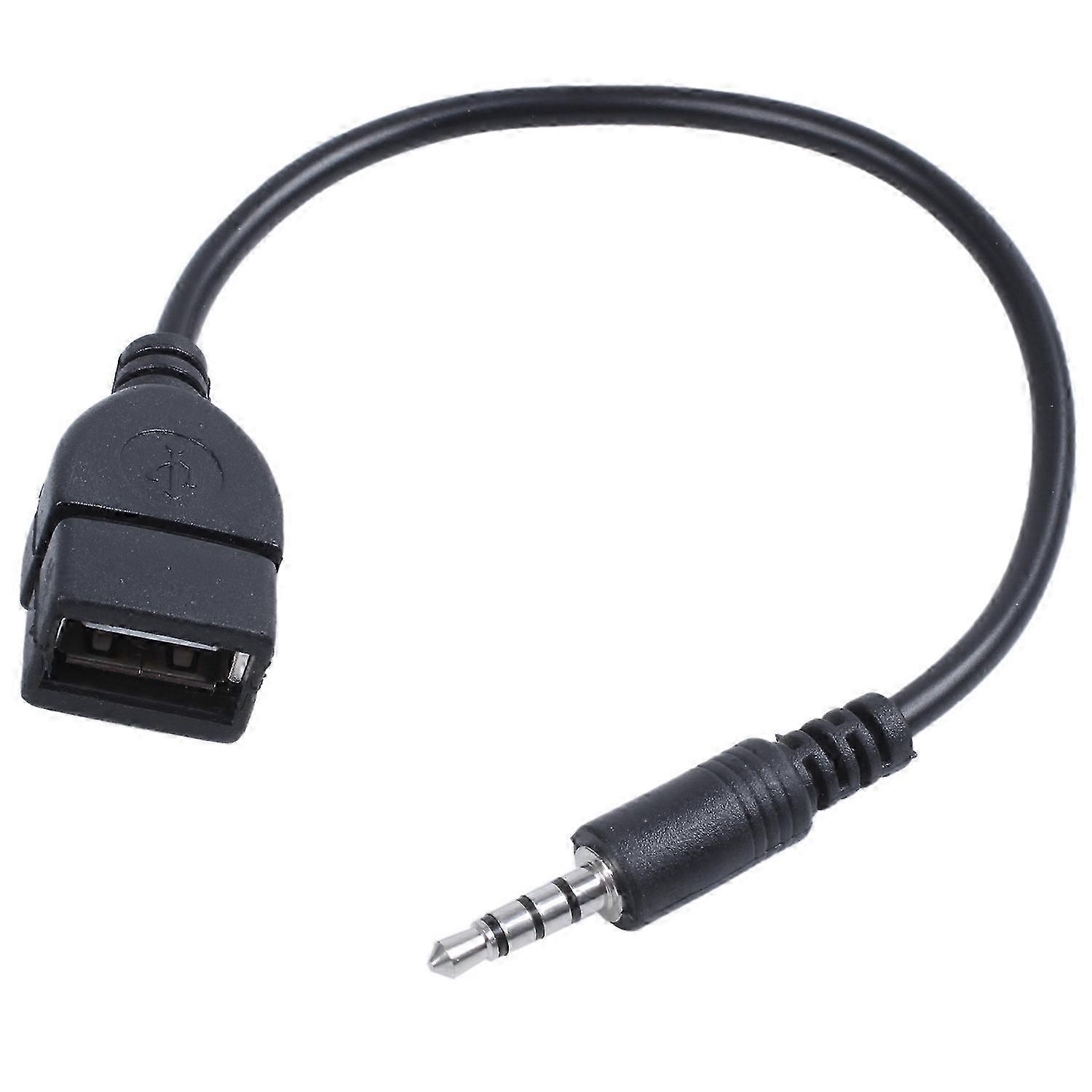USB jack, AUX, 3.5 mm jack for audio data charging cable black Edition 0613
