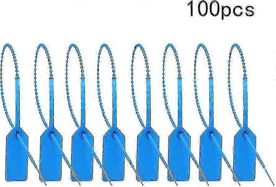 100プラスチックタンパーシール、250mmセルフロックセキュリティタグ、番号付き使い捨て安全シール