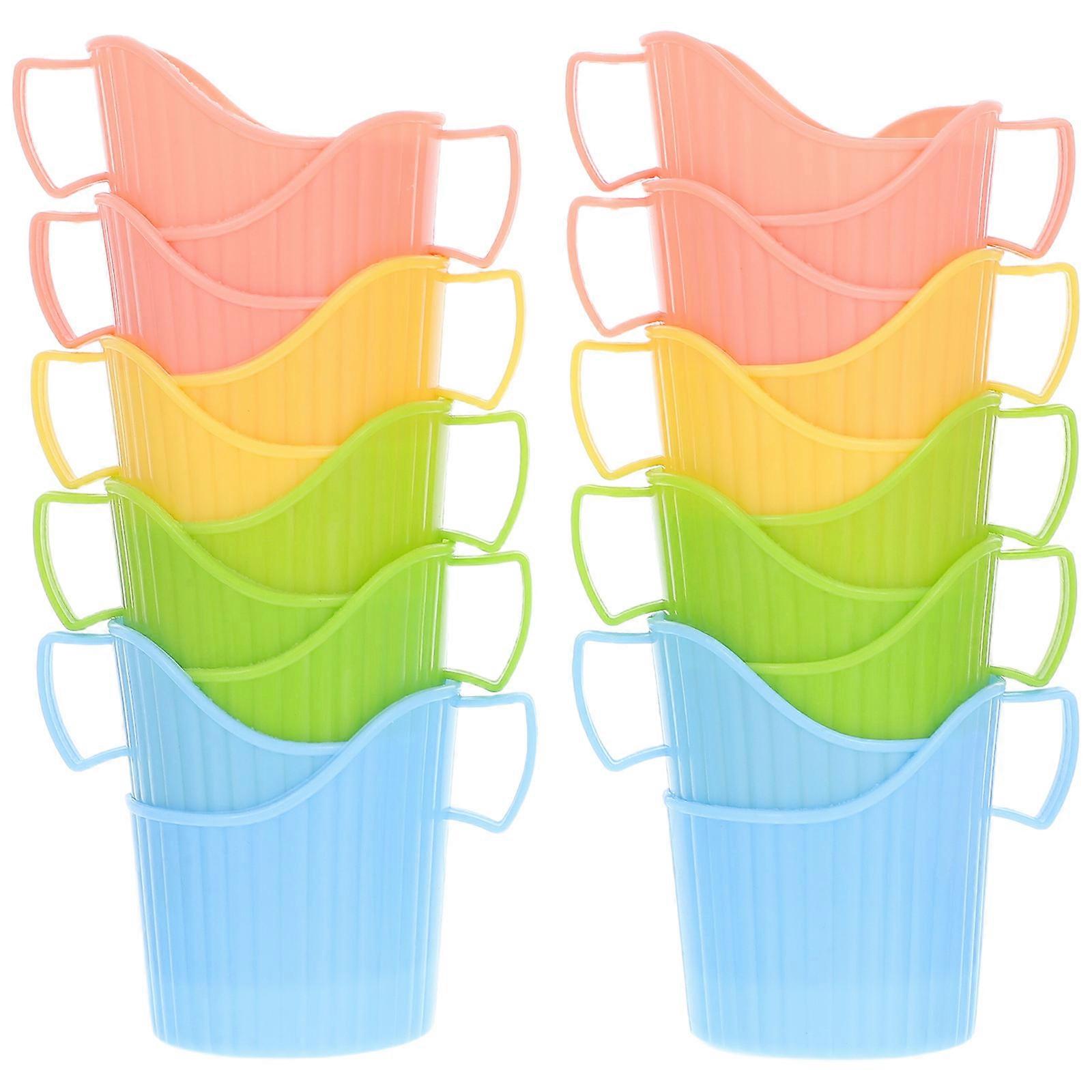 20pcs Disposable Paper Cup Holders, Lightweight Scalding Resistant Random Color Cup Sleeves