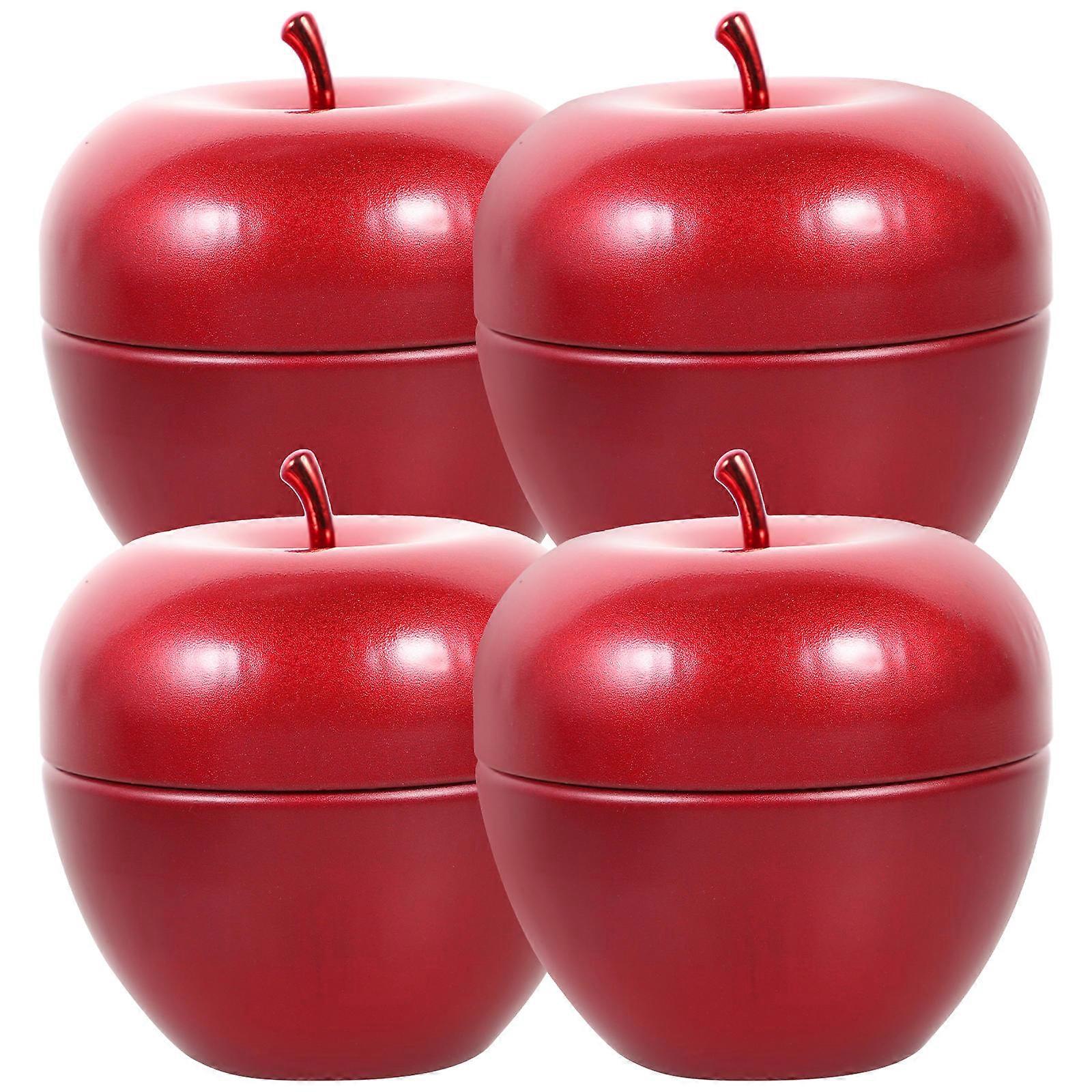 4Pcs Tinplate Airtight Storage Jars for Coffee Beans Tea and Spices