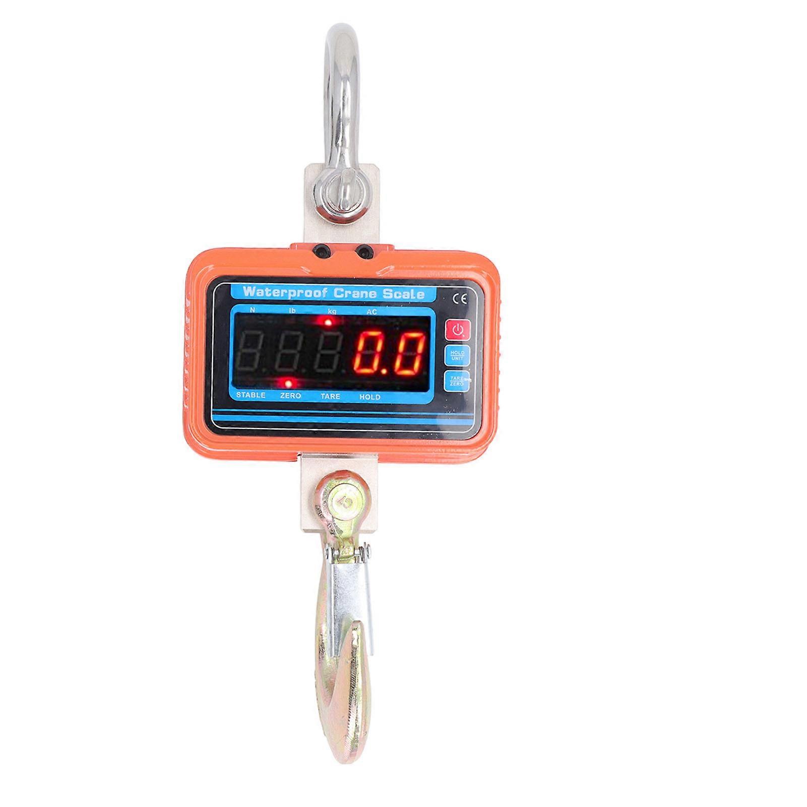 4400lb 2000kg Digital Crane Scale High Accuracy LED Display Heavy Duty Hanging Scale with Remote Control