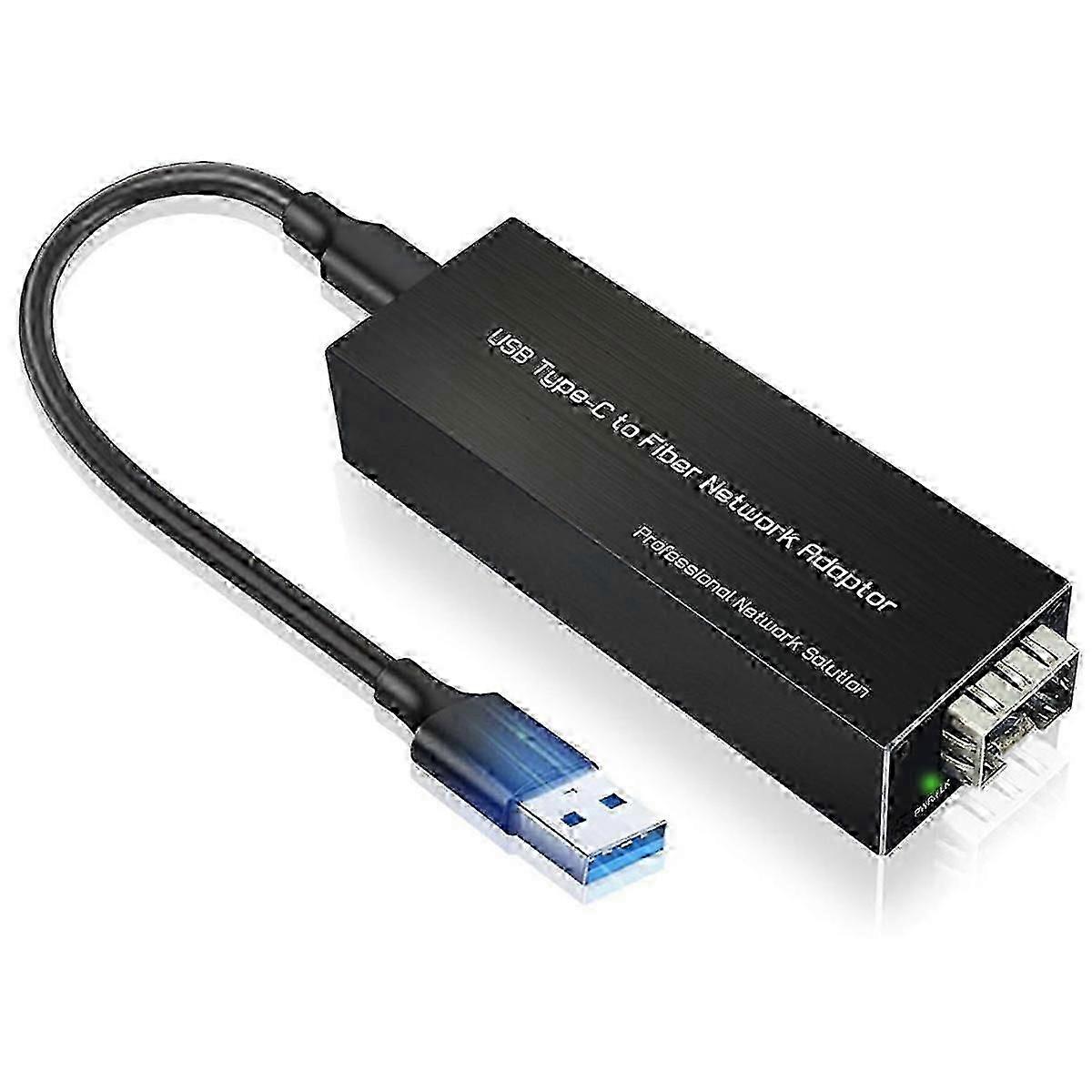 USB-C-zu-SFP-Gigabit-Ethernet-Adapter USB3.0 Typ-C zu 100/1000Base-X SFP-Netzwerkkarte
