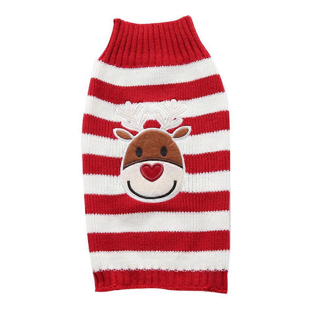 Pet Costume Small Dog Winter Sweater Polyester Material Festive Appearance Christmas 1Set