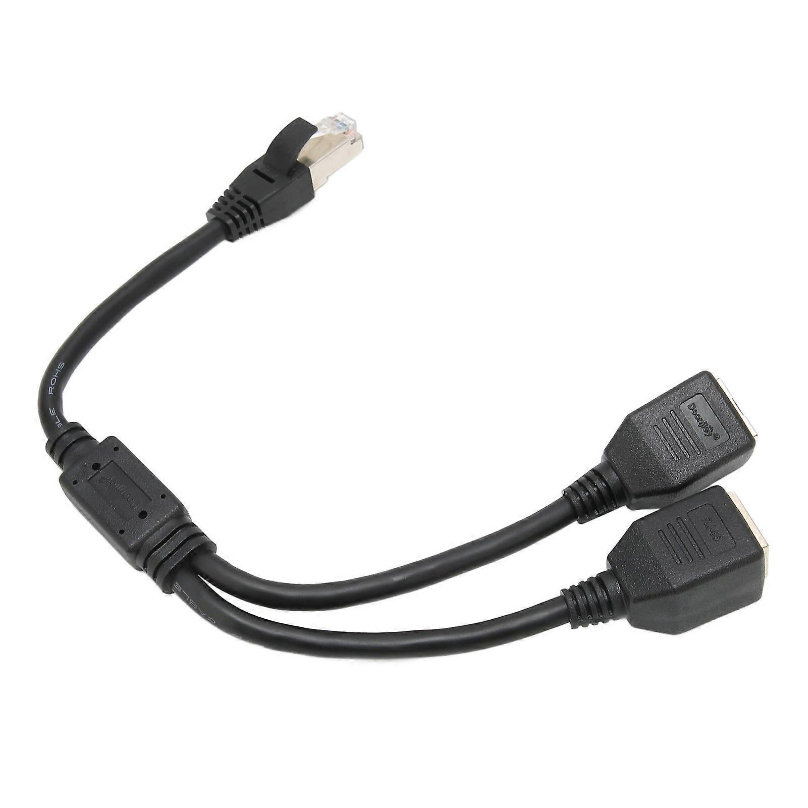 Câble adaptateur Ethernet RJ45, rallonge de 1 à 2 ports, excellente connexion, transmission, bon signal, adaptateur de prise Ethernet