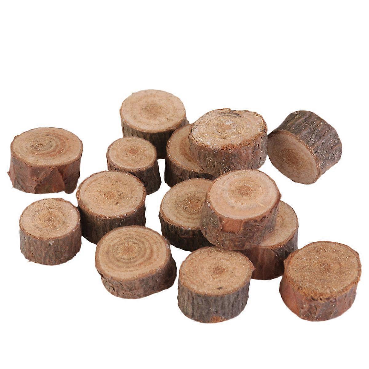 Small Unfinished Wood Slices Artists Diy Crafts Projects 1-2CM 100Pcs