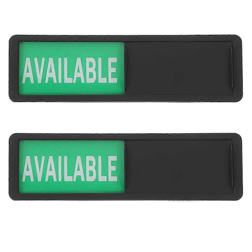 Sliding Door Indicator Sign 2pcs Office Meeting Room Reserved Status Sign for Hotels, Hospitals & Restrooms Easy to Clean & Office Signage