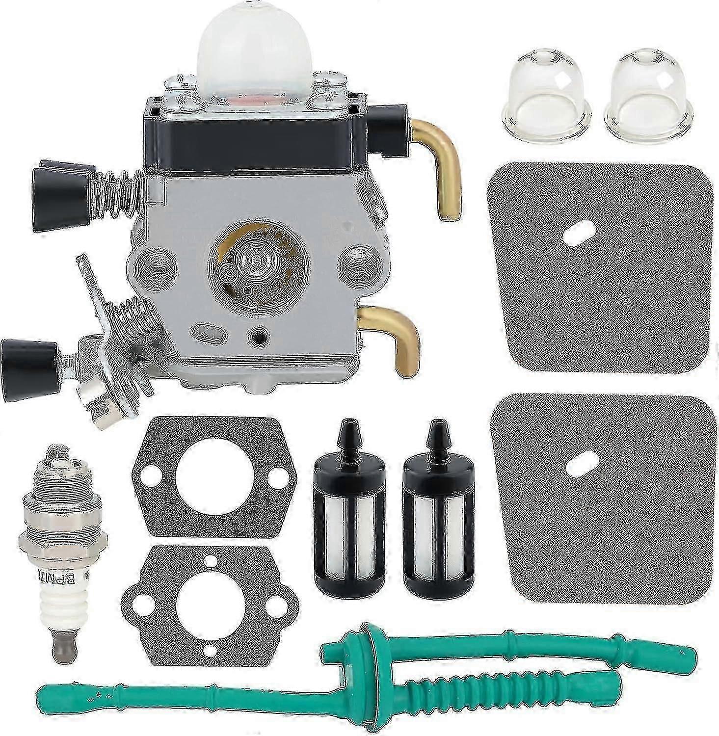 STIHL FS45 HS45 Carburetor Replacement for FS38 FS55 HL45 KM55R String Trimmer Weed Eater with Fuel Line Kit