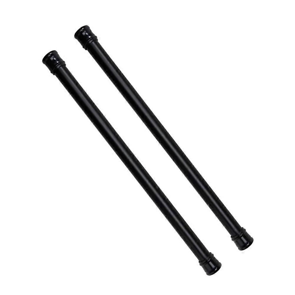 Retractable Support Rod Multi Function Telescopic Rod Extendable Tension Support Cylindrical Shape Black 30-50CM 2Set