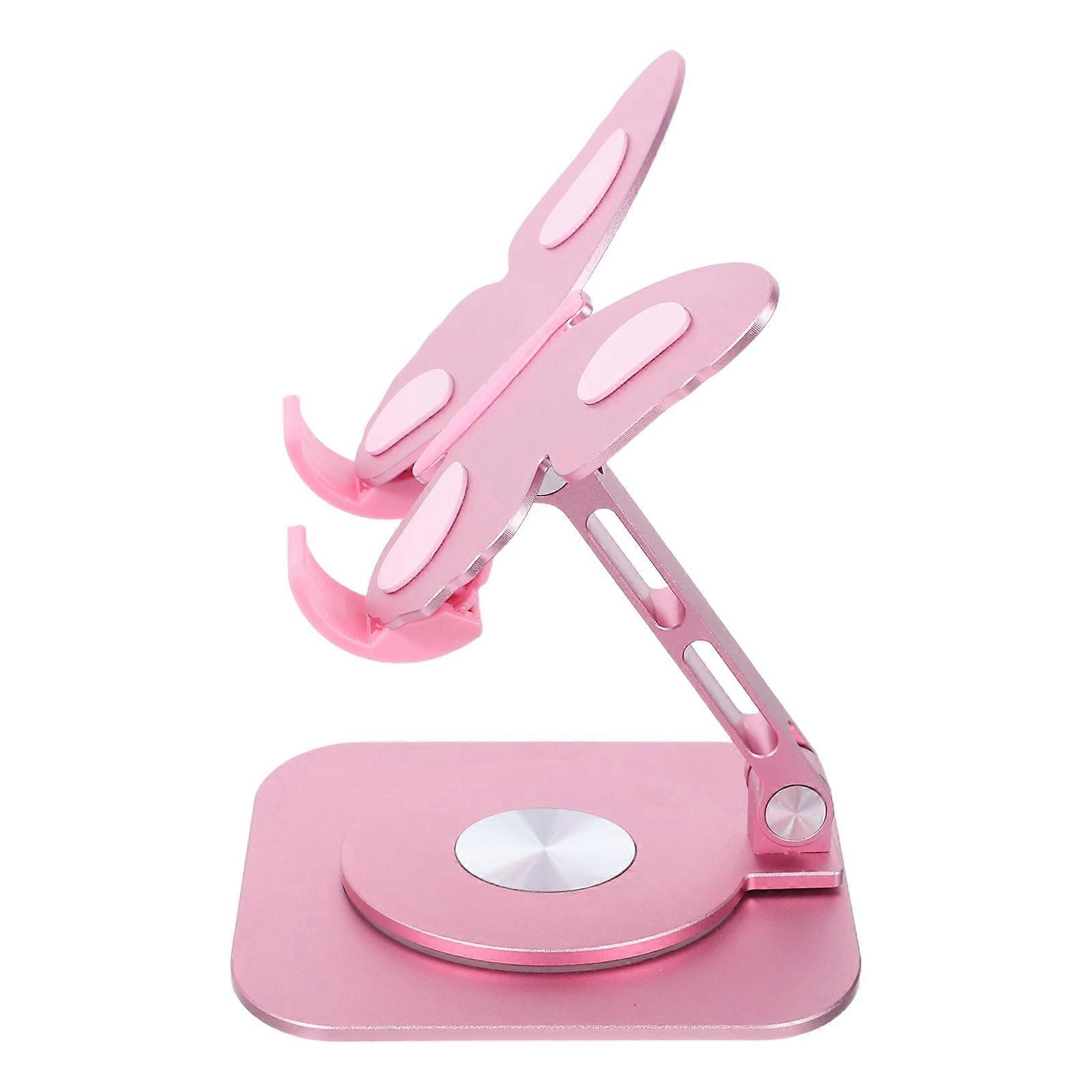 Adjustable Folding Phone Stand with Rotation, Lightweight Portable Desktop Holder for Phones, Ergonomic Design for Comfortable Viewing at Home and