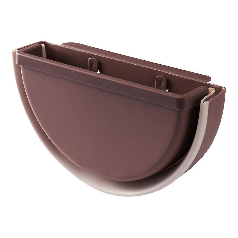 Hanging Trash Container Foldable Kitchen Dustbin Plastic Storage Box for Home Kitchen Bathroom Living Room 1Pack