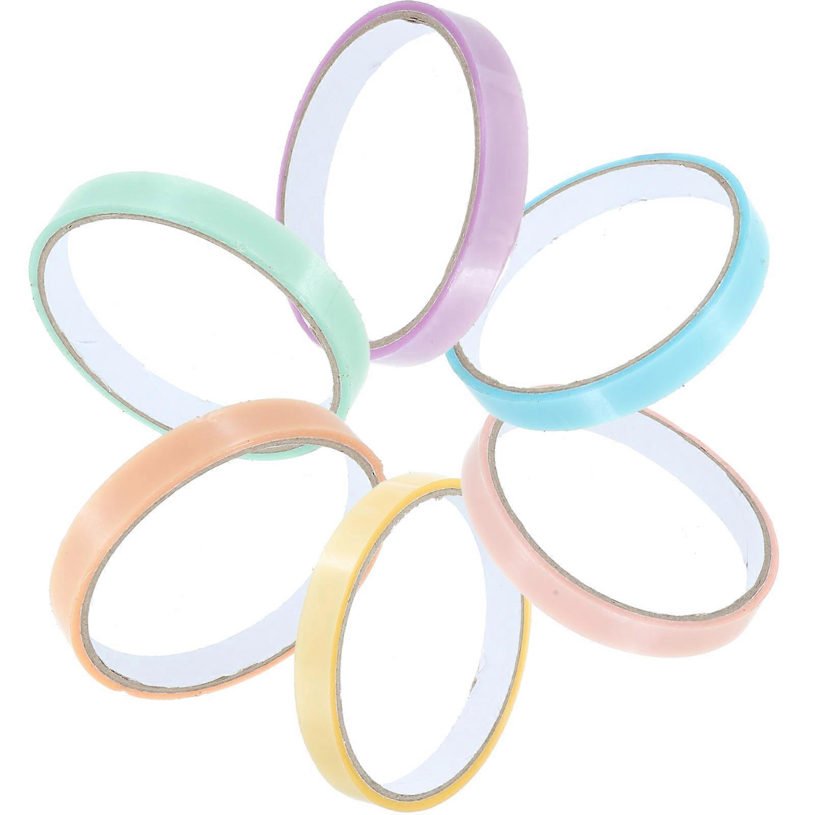 6pcs Sticky Ball Adhesive Tapes Rolling Toy for Kids Enhancing Coordination Creativity Fun Activity