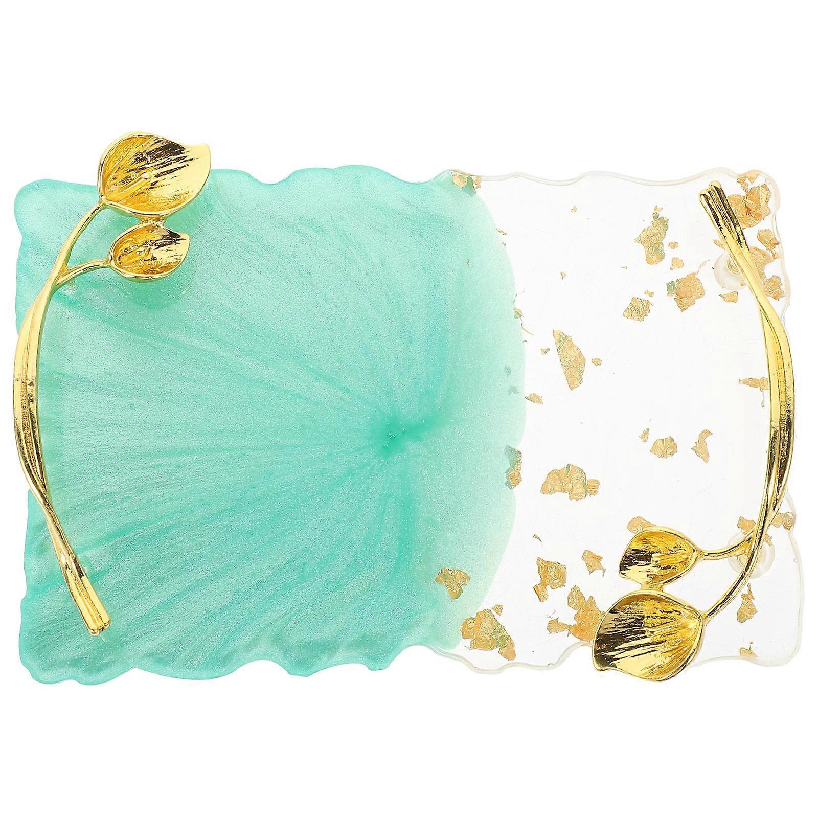 Manicure Mixing Pallet Green Durable Resin Material for Manicure Display