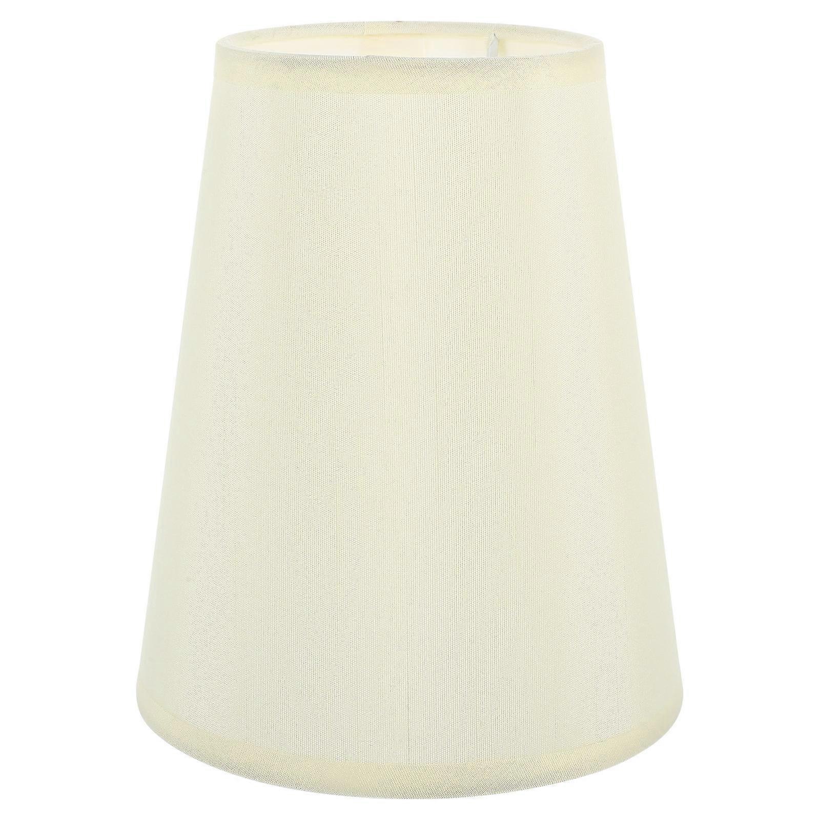 Bedside Lamp Shade Semi-Circular Table Lamp Chandelier Decorative Lampshade for E14 Bulb Restaurant Use Beige 7.1X5.9X5.9in 1Pack