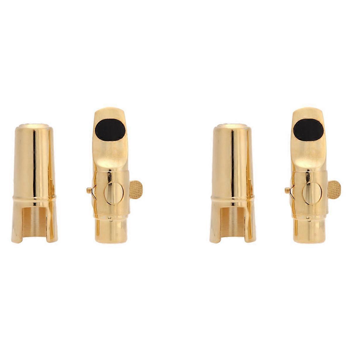 Jazz Soprano Saxophone 5C Metal Mouthpiece Cap Buckle Gold Plating