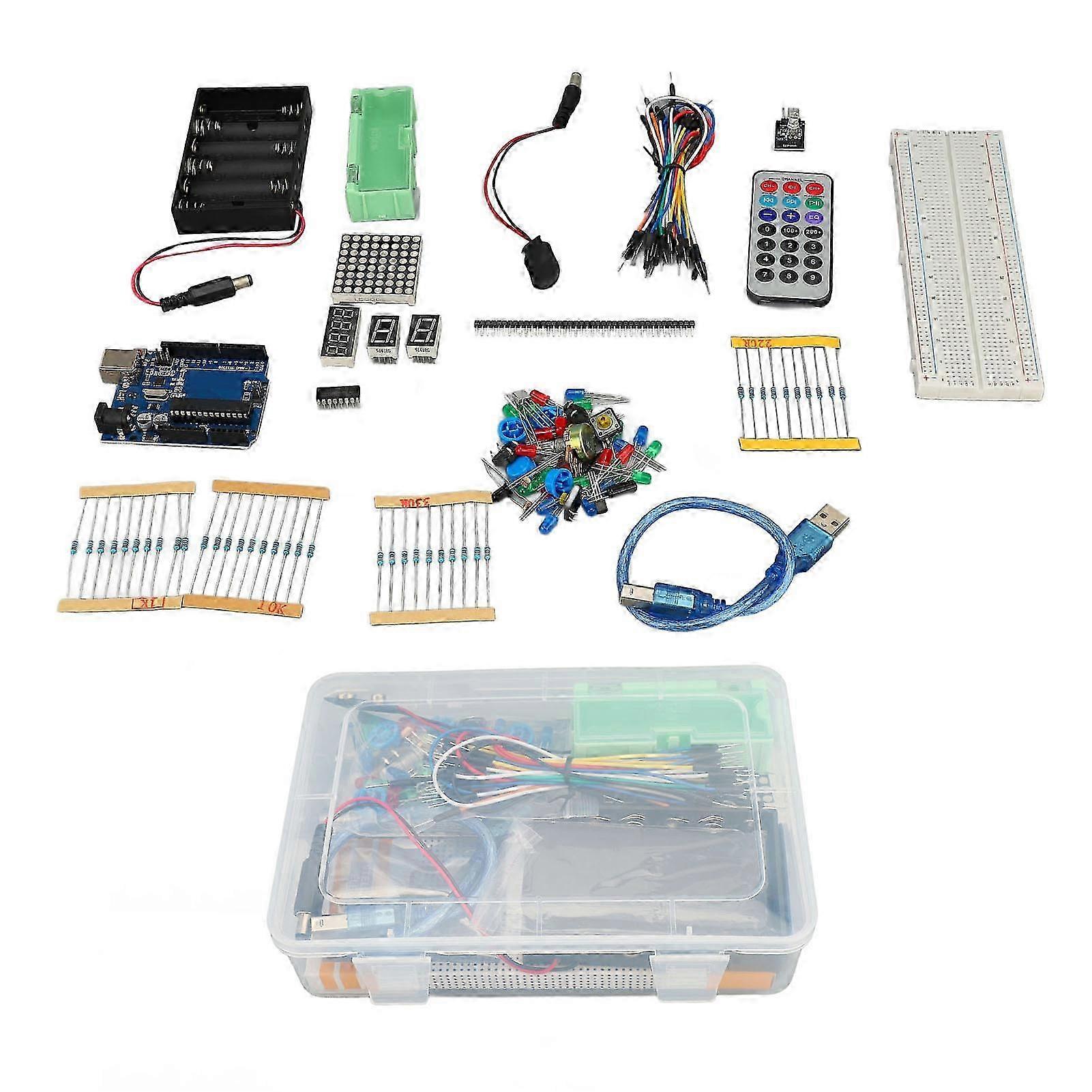 R3 Learning Multifunctional Development Board Starter Kit with LED Indicator Light for Electronics Projects hwy