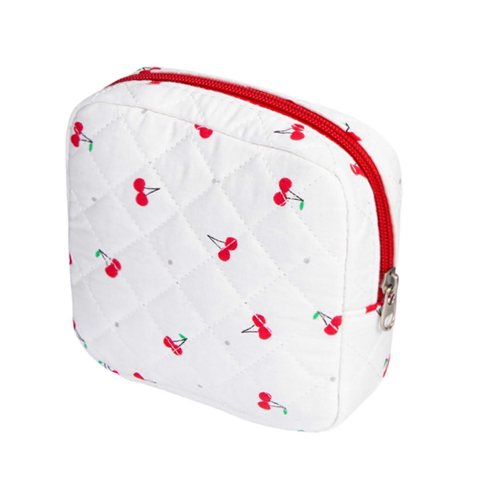 Bag with zipper, for women, compact, with stylish look and secure closure, perfect for the transport of tampons, menstrual cups, As
