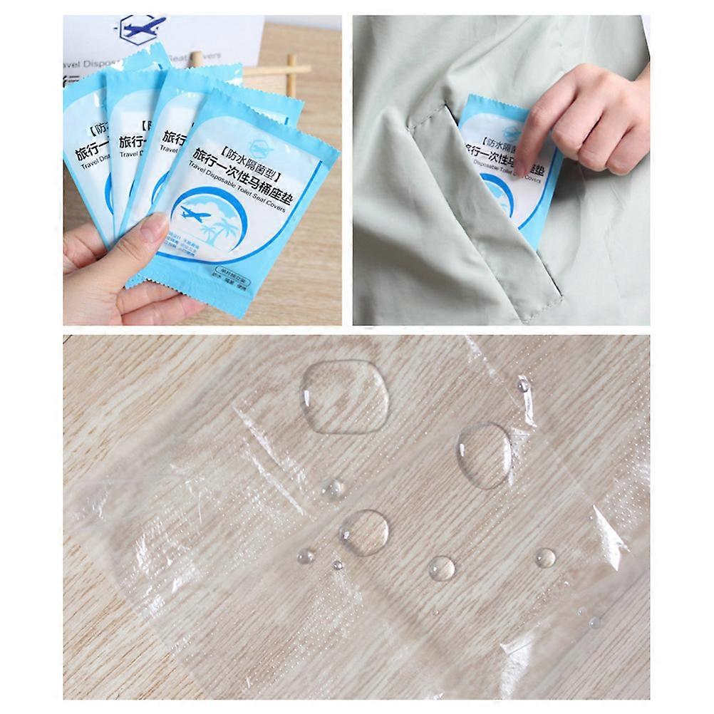 使い捨て便座カバー保護吸収性トイレトレーニングエイド40 x 48cm透明100セット