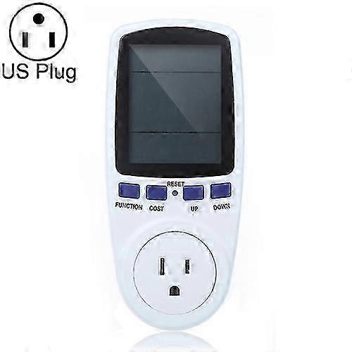 AC 120V 60Hz Max 15A LCD Display Power Meter Energy Watt Ampere Volt Electricity Consumption Meter Analyzer-WELLNGS